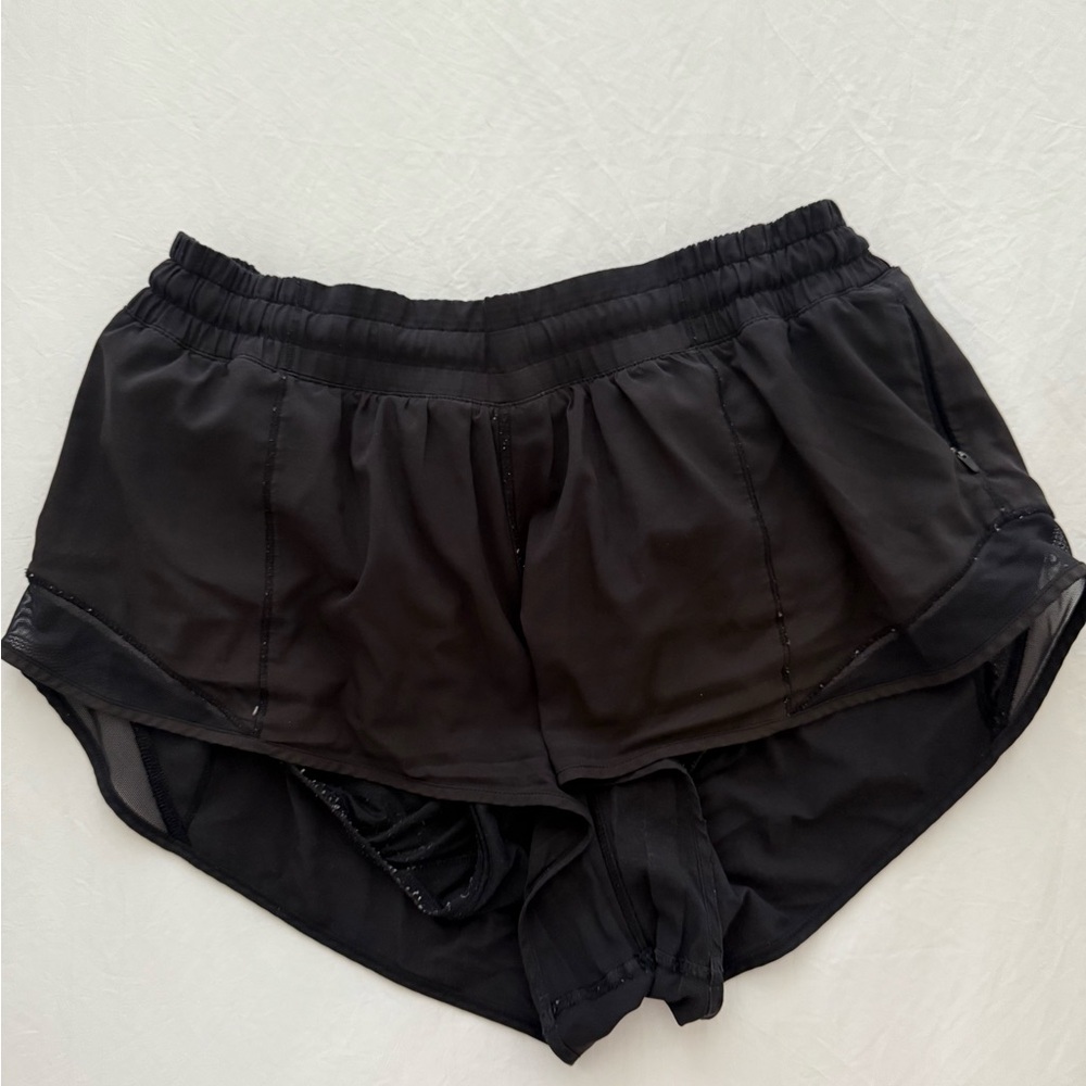 Black Hotty Hot Low-Rise Lined Short 2.5"